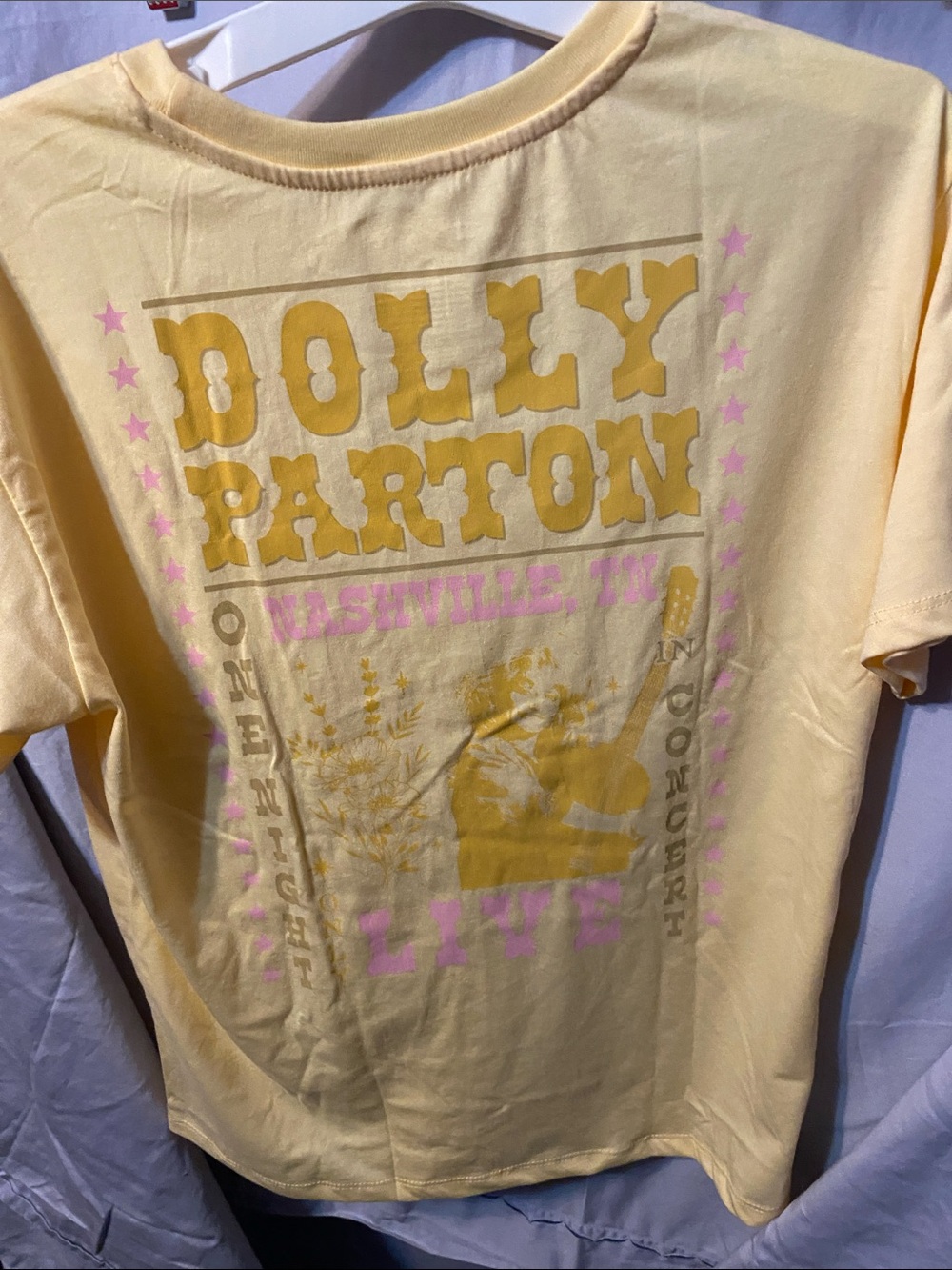 Dolly Parton concert Yellow Butterfly Graphic Short Sleeve Tee - Kids